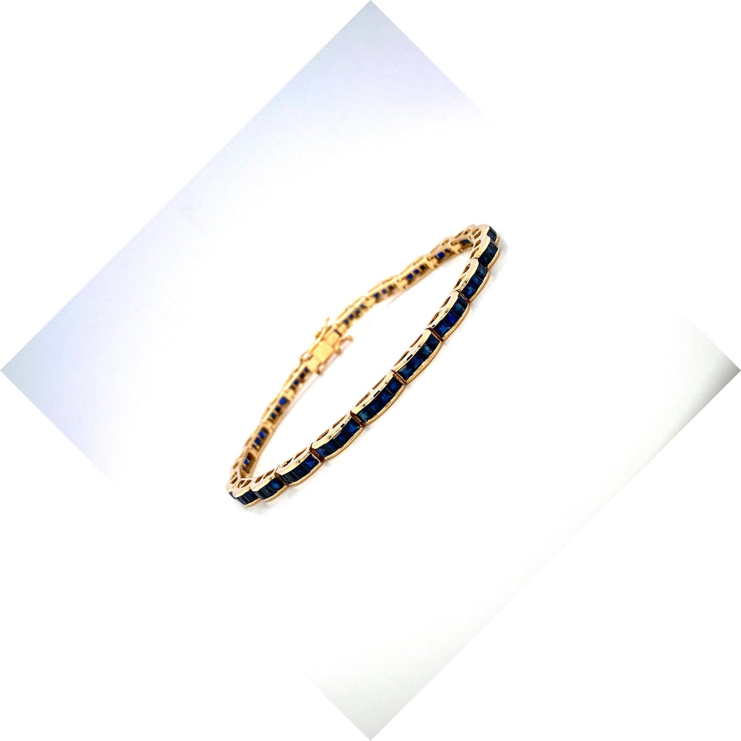 Sapphire Bracelet in 14K Yellow Gold - KGD 41539